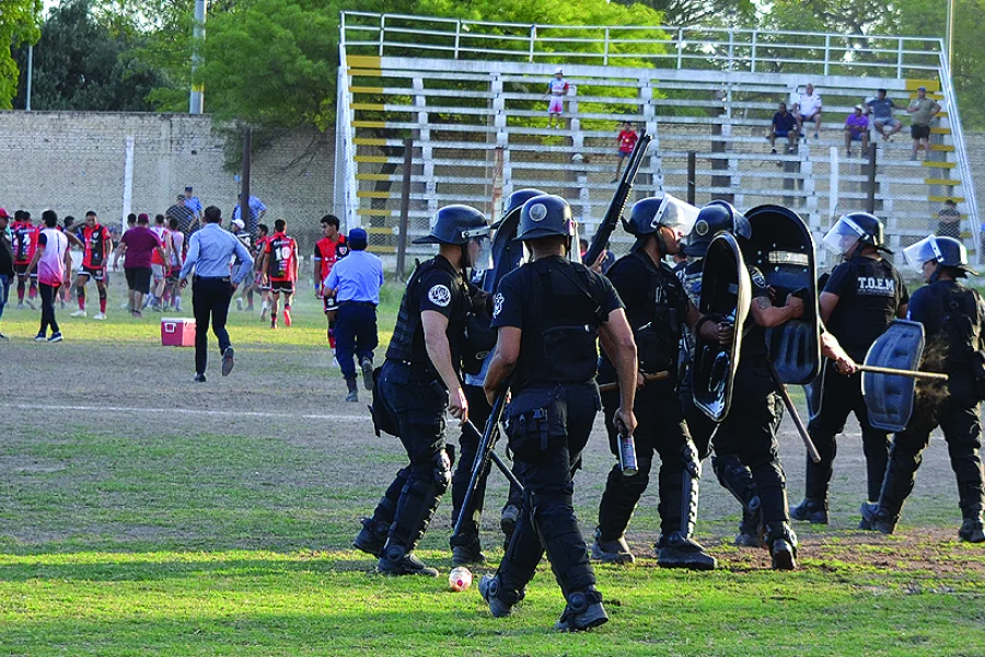 incidentes en la cancha futbol