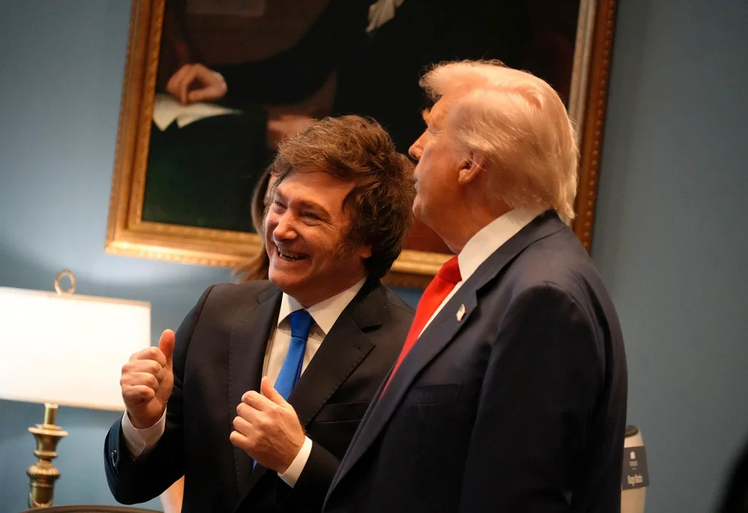 javier milei y trump